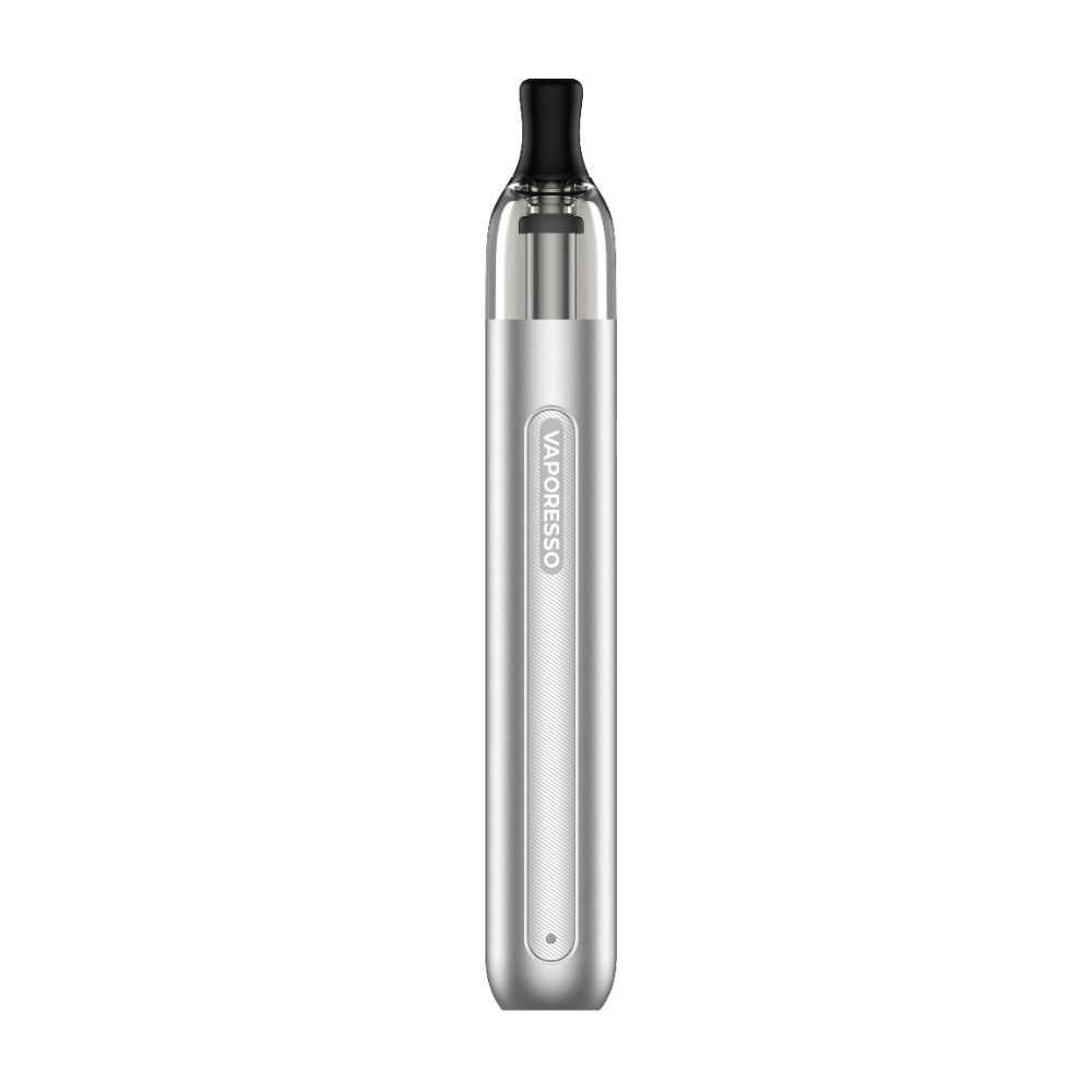 VAPORESSO VAPORESSO ECO ONE vape pen in silver, compact design, featuring brand name