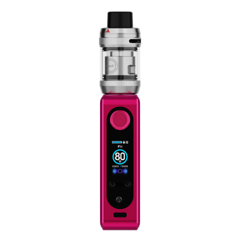 VAPORESSO Pink VAPORESSO GEN SE iTank T e-cigarette, digital display, top airflow, 80W output.