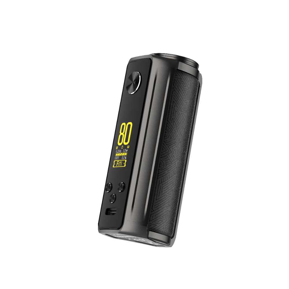 VAPORESSO TARGET 80 Mod, dark grey device with 80W display, compact design for premium vaping
