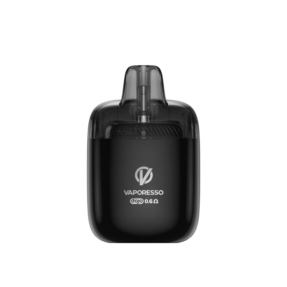 VAPORESSO Black iMate OS Pod replacement cartridge with compact cylindrical design