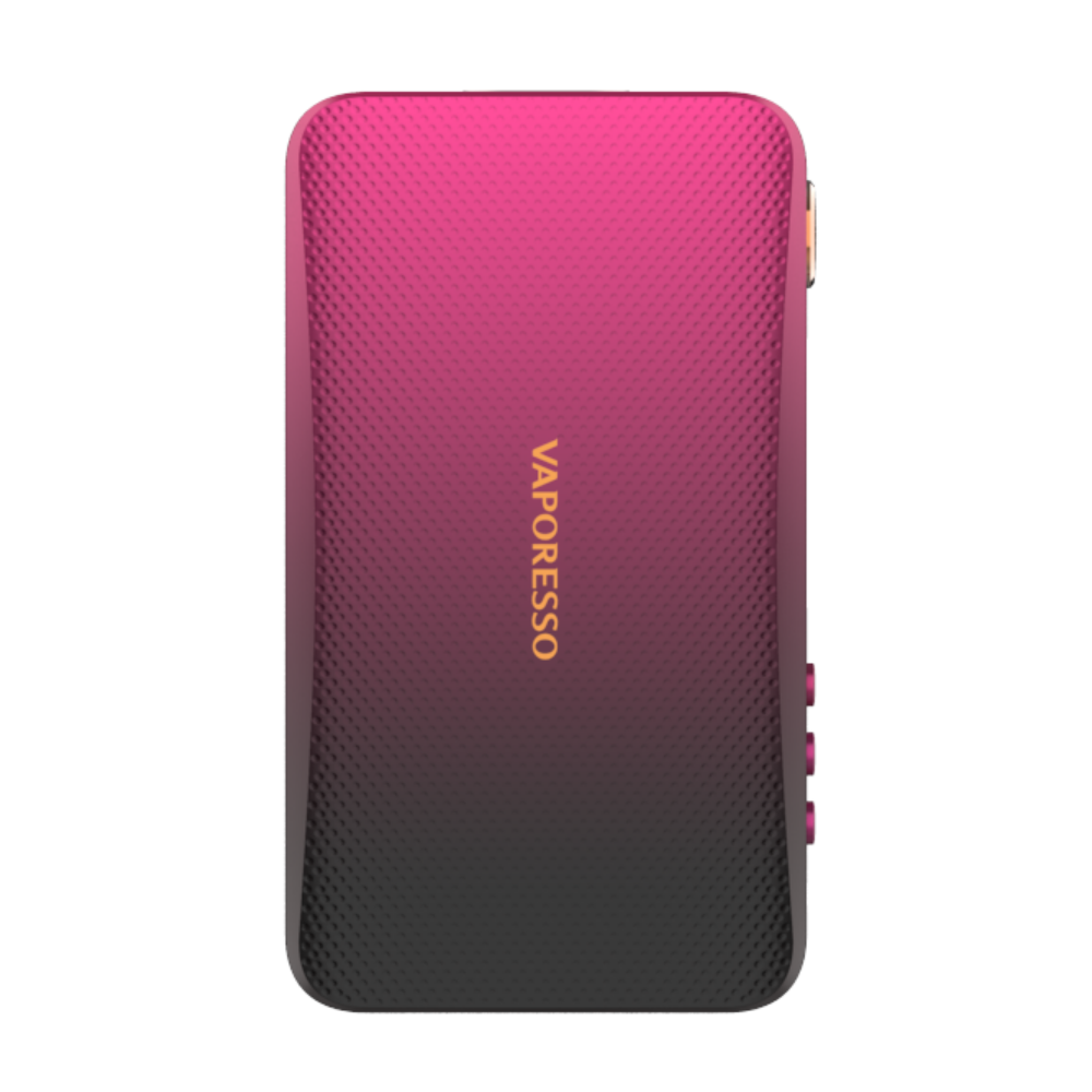 VAPORESSO GEN S Mod in Cherry Pink and Black, featuring textured finish and branding