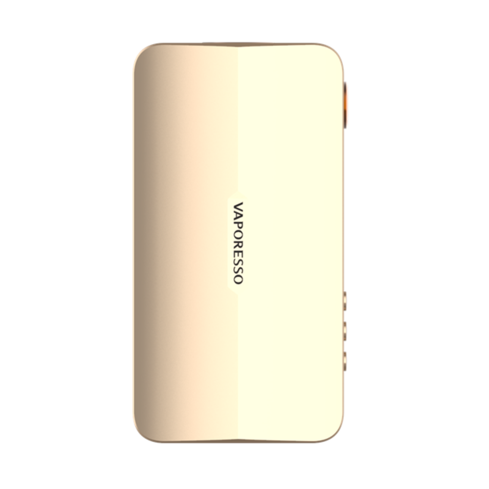 VAPORESSO GEN X Mod in Matte Gold, aircraft-grade aluminum vape mod
