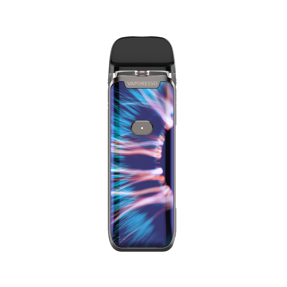 VAPORESSO VAPORESSO LUXE PM40 pod vape with vibrant artistic design, featuring adjustable airflow and wattage
