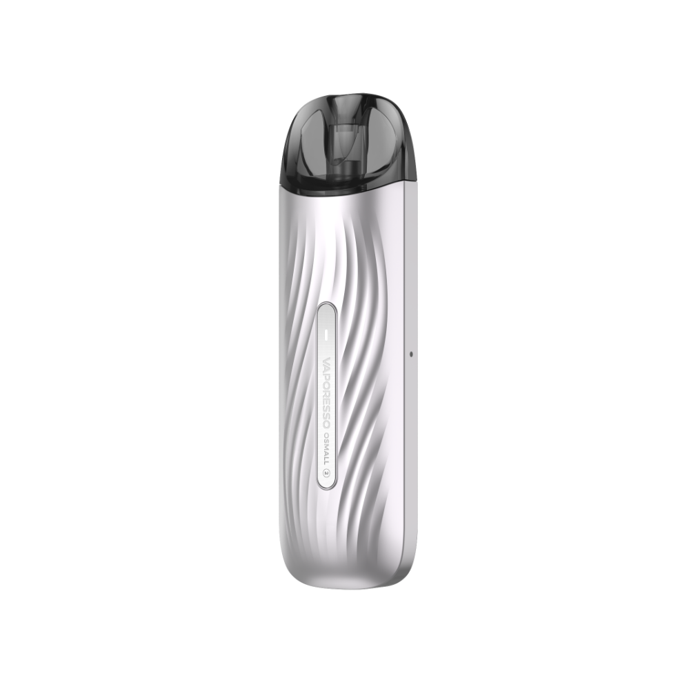 VAPORESSO OSMALL 2 vape pod system in white with water ripple design, featuring brand logo