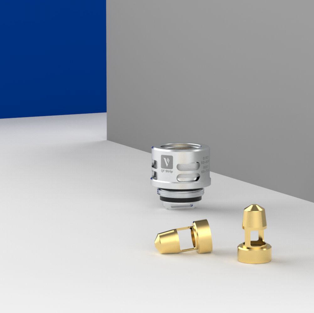 VAPORESSO Vaporesso QF Strip Coil, silver and gold vape coil for rich flavor and vapor production