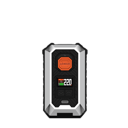 VAPORESSO ARMOUR MAX Mod in black and silver, 220W output