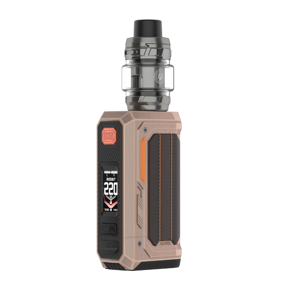 VAPORESSO ARMOUR OCTA dual-battery kit in Rust Bronze