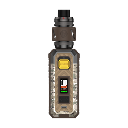 VAPORESSO ARMOUR S (iTank T) vape kit with camouflage design, 100W output, digital display