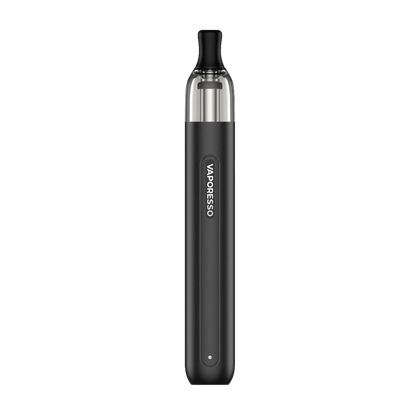 VAPORESSO ECO ONE vape pen in black with the VAPORESSO brand name, compact and stylish design.