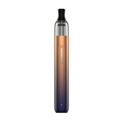 VAPORESSO ECO ONE vape pen in bronze to purple gradient, compact design, featuring brand name