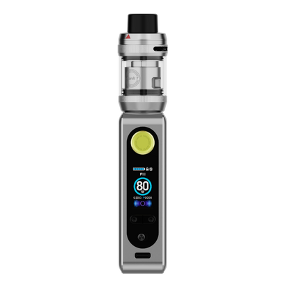 VAPORESSO GEN SE iTank T in silver, featuring digital display showing settings and power output, iTank T.
