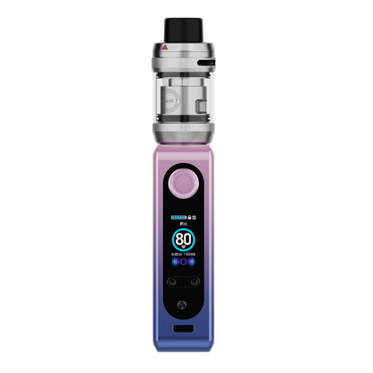 VAPORESSO GEN SE iTank T e-cigarette in pink and blue, featuring digital display and top-fill iTank T