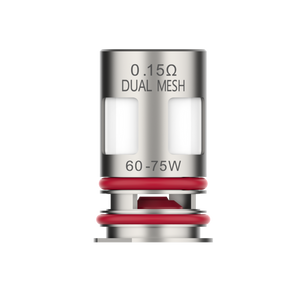 Vaporesso GTX 0.15 ohm Dual Mesh Coil, 60-75W. Replacement coil with red rings for DTL vaping.