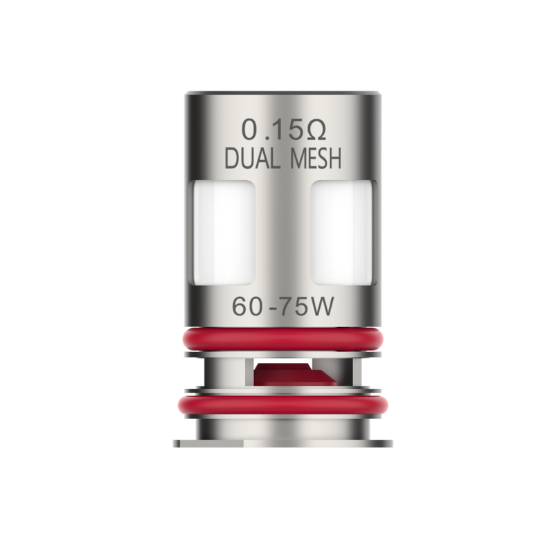 Vaporesso GTX 0.15 ohm Dual Mesh Coil, 60-75W. Replacement coil with red rings for DTL vaping.
