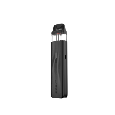 VAPORESSO XROS 5 Mini in black. Minimalist design MTL vape with adjustable airflow.