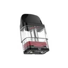 VAPORESSO XROS 0.8惟 pod. Black mouthpiece, clear tank with red accents, ideal for flavorful vaping experience.