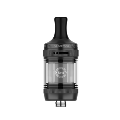 Vaporesso XTank T 3ml vape tank in black, featuring top airflow and leak-resistant design