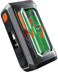 ARMOUR OCTA dual-18650 Battery Guard cuts output above 0.9 V difference