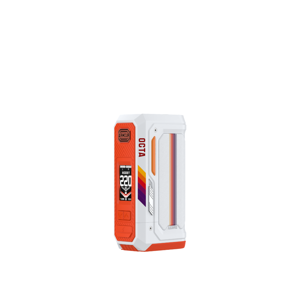 VAPORESSO ARMOUR OCTA Mod 220W dual-18650 DTL box in Aero White