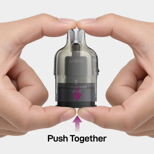 Push together right after filling.