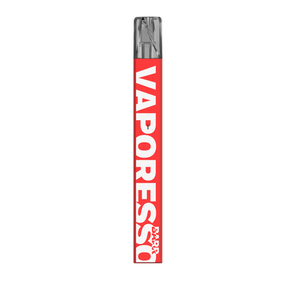 VAPORESSO BARR pod vape in red, slim, and stylish design for easy vaping