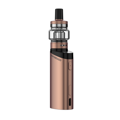 VAPORESSO GEN Fit 40 vape mod in copper with iTank X, modern and stylish vaping device