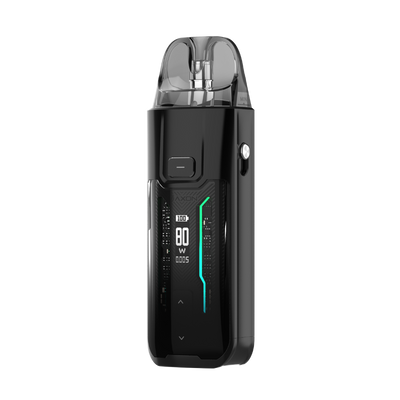 VAPORESSO LUXE XR MAX pod mod in black with digital display, 80W output and AXON chip