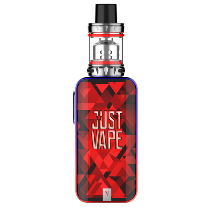 VAPORESSO LUXE Nano Starter Kit with a red geometric design, featuring 'JUST VAPE' text and a matching tank.