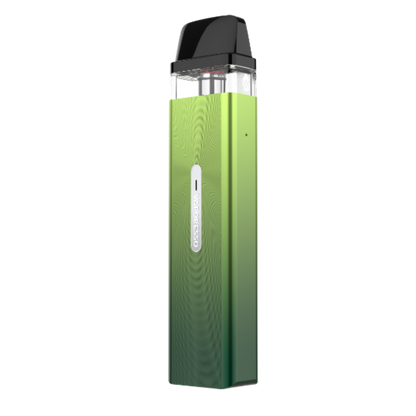 VAPORESSO XROS Mini in green, diamond pattern, with VAPORESSO logo. Compact MTL vaping device.